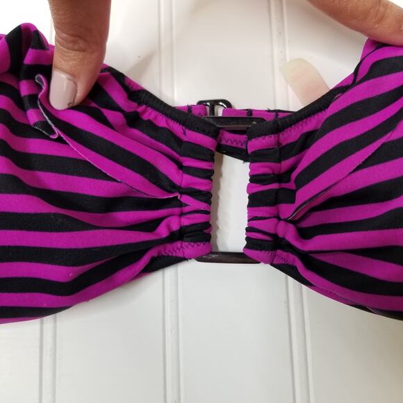 Victoria's Secret Striped Bandeau Bikini Top MED - Picture 3 of 8